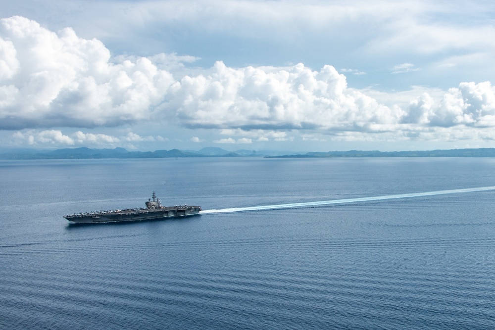 USS Ronald Reagan (CVN 76) San Bernardino Strait Transit