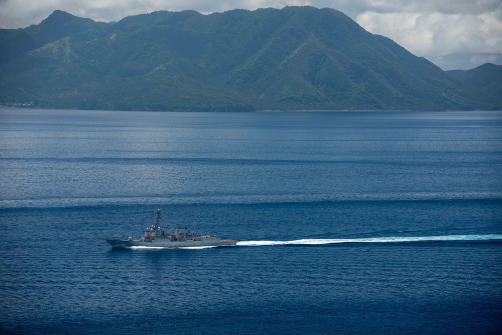 USS Ronald Reagan (CVN 76) San Bernardino Strait Transit