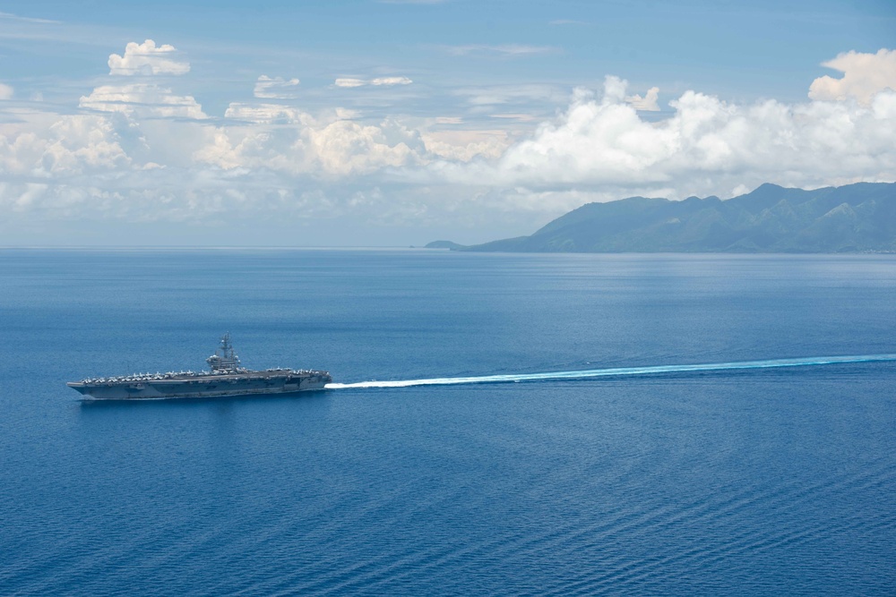 : USS Ronald Reagan (CVN 76) San Bernardino Strait Transit