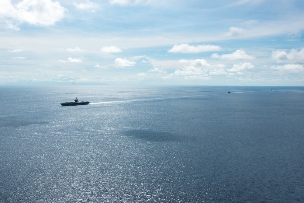 USS Ronald Reagan (CVN 76) San Bernardino Strait Transit