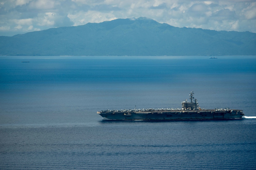 USS Ronald Reagan (CVN 76) San Bernardino Strait Transit