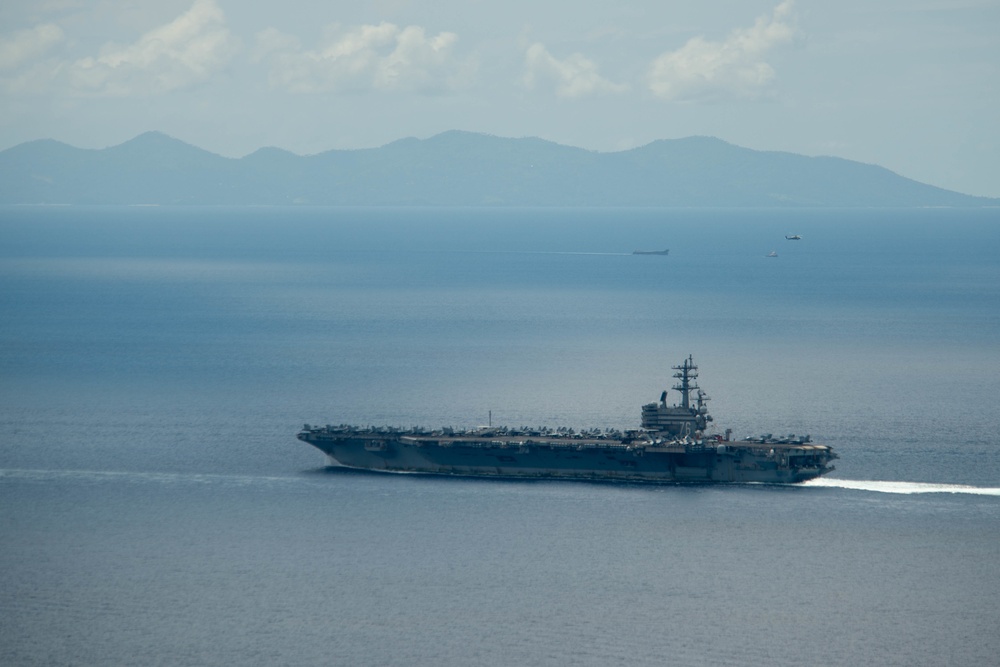 USS Ronald Reagan (CVN 76) San Bernardino Strait Transit