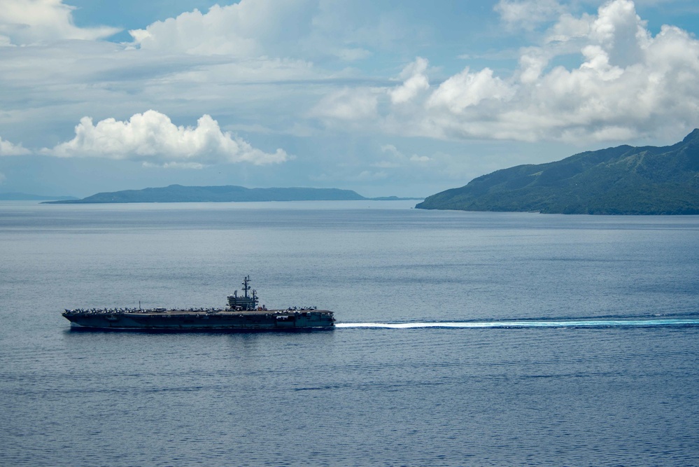 USS Ronald Reagan (CVN 76) San Bernardino Strait Transit