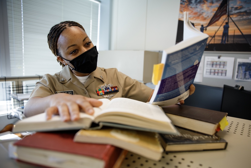 Sailor Studying for School