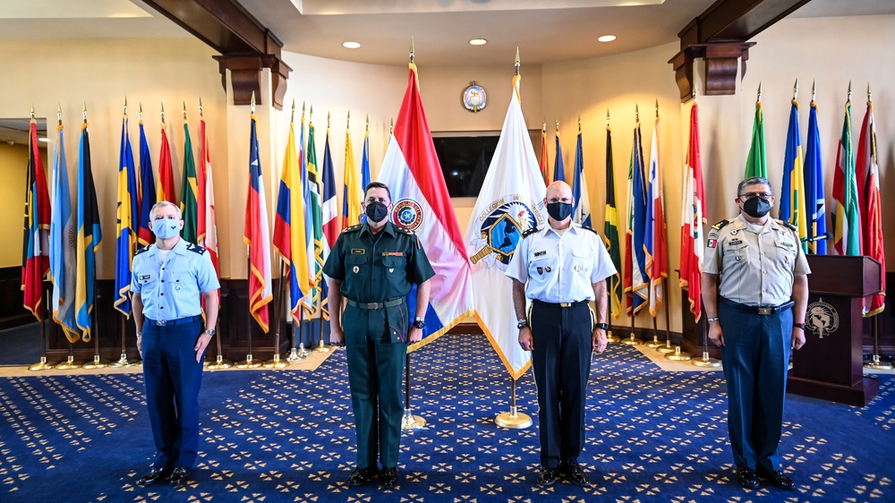 Paraguay IADB representative Brig. Gen. Laconich visits the IADC