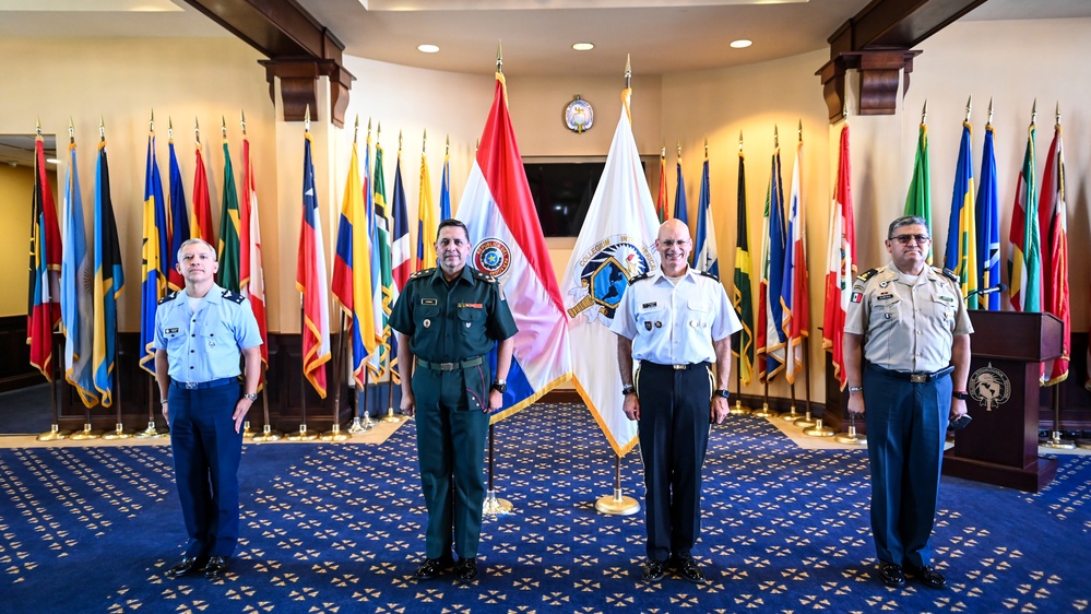 Paraguay IADB representative Brig. Gen. Laconich visits the IADC