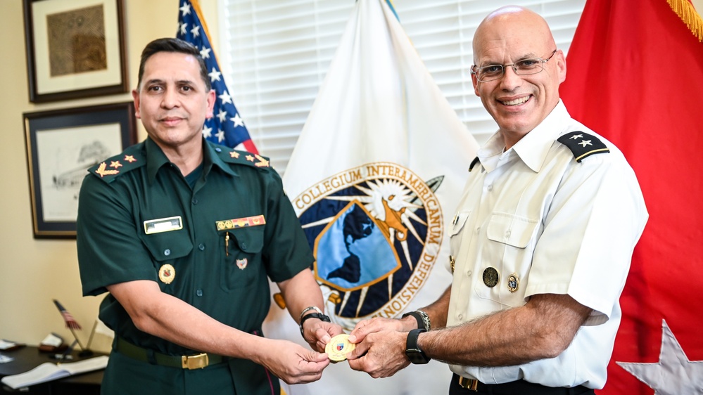 Paraguay IADB representative Brig. Gen. Laconich visits the IADC