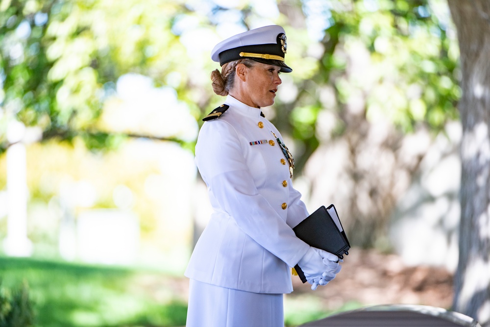 Military Funeral Honors with Funeral Escort were Conducted for U.S. Marine Corps Sgt. Nicole L. Gee in Section 60