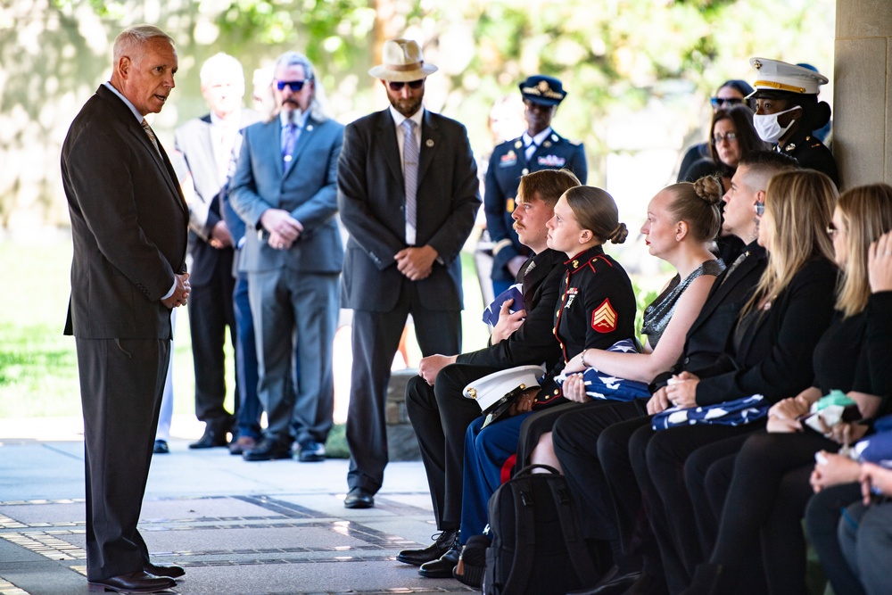 Military Funeral Honors with Funeral Escort were Conducted for U.S. Marine Corps Sgt. Nicole L. Gee in Section 60