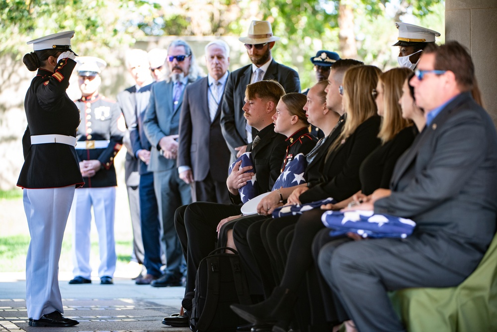 Military Funeral Honors with Funeral Escort were Conducted for U.S. Marine Corps Sgt. Nicole L. Gee in Section 60