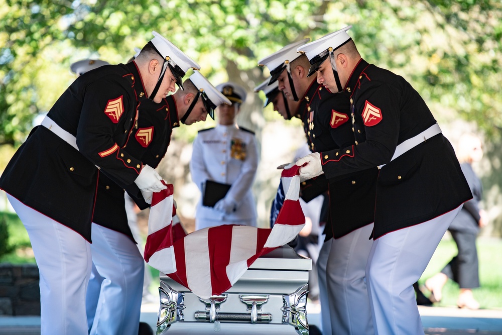 Military Funeral Honors with Funeral Escort were Conducted for U.S. Marine Corps Sgt. Nicole L. Gee in Section 60