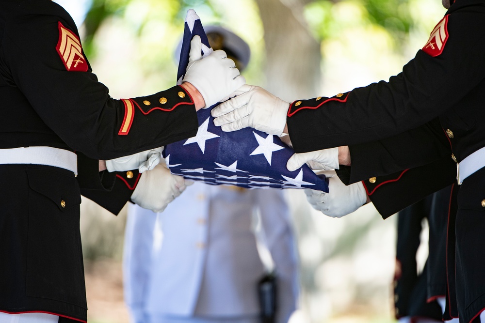 Military Funeral Honors with Funeral Escort were Conducted for U.S. Marine Corps Sgt. Nicole L. Gee in Section 60