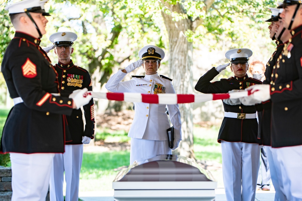 Military Funeral Honors with Funeral Escort were Conducted for U.S. Marine Corps Sgt. Nicole L. Gee in Section 60