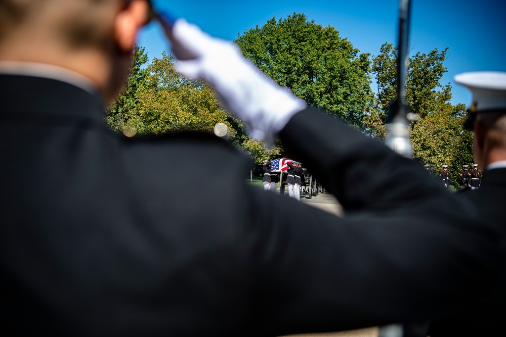 Military Funeral Honors with Funeral Escort were Conducted for U.S. Marine Corps Sgt. Nicole L. Gee in Section 60