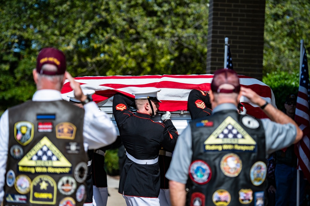 Military Funeral Honors with Funeral Escort were Conducted for U.S. Marine Corps Sgt. Nicole L. Gee in Section 60