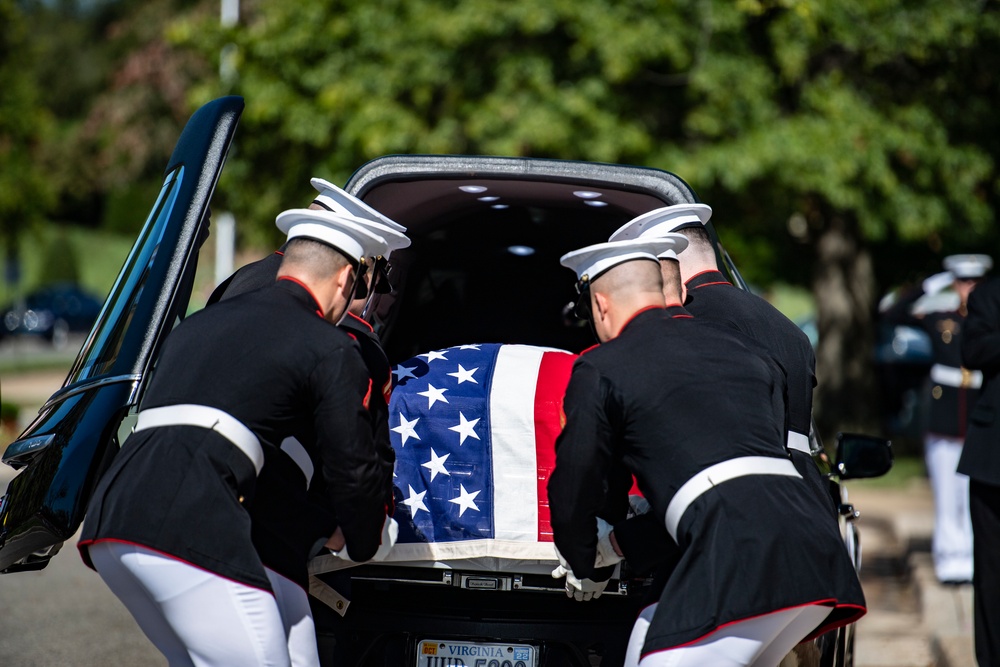 Military Funeral Honors with Funeral Escort were Conducted for U.S. Marine Corps Sgt. Nicole L. Gee in Section 60