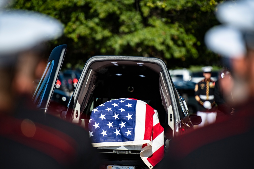 Military Funeral Honors with Funeral Escort were Conducted for U.S. Marine Corps Sgt. Nicole L. Gee in Section 60