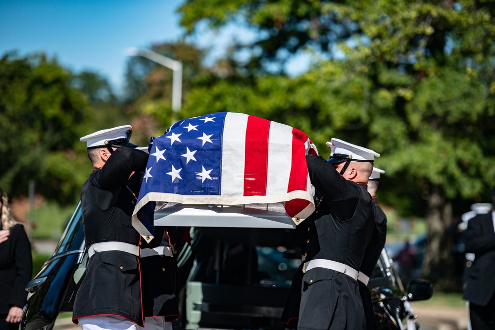 Military Funeral Honors with Funeral Escort were Conducted for U.S. Marine Corps Sgt. Nicole L. Gee in Section 60