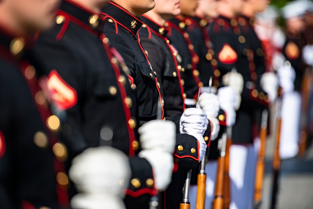 Military Funeral Honors with Funeral Escort were Conducted for U.S. Marine Corps Sgt. Nicole L. Gee in Section 60