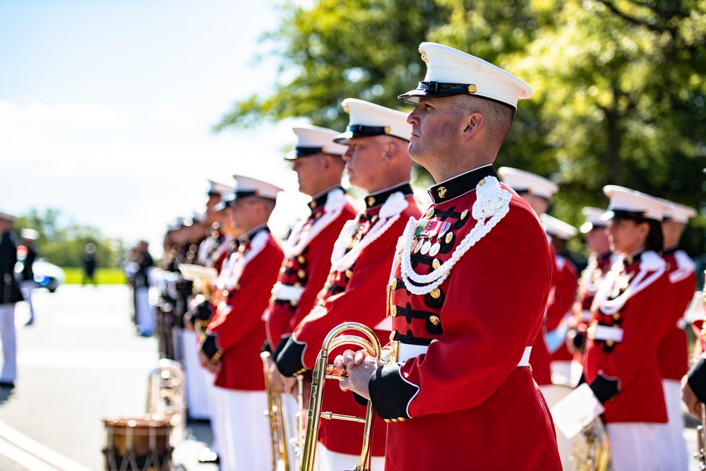 Military Funeral Honors with Funeral Escort were Conducted for U.S. Marine Corps Sgt. Nicole L. Gee in Section 60