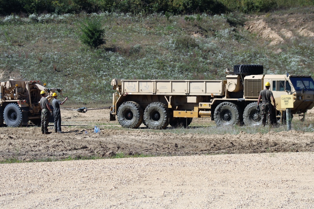 Fort McCoy RTS-Maintenance holds Wheeled Vehicle Recovery Operations Course