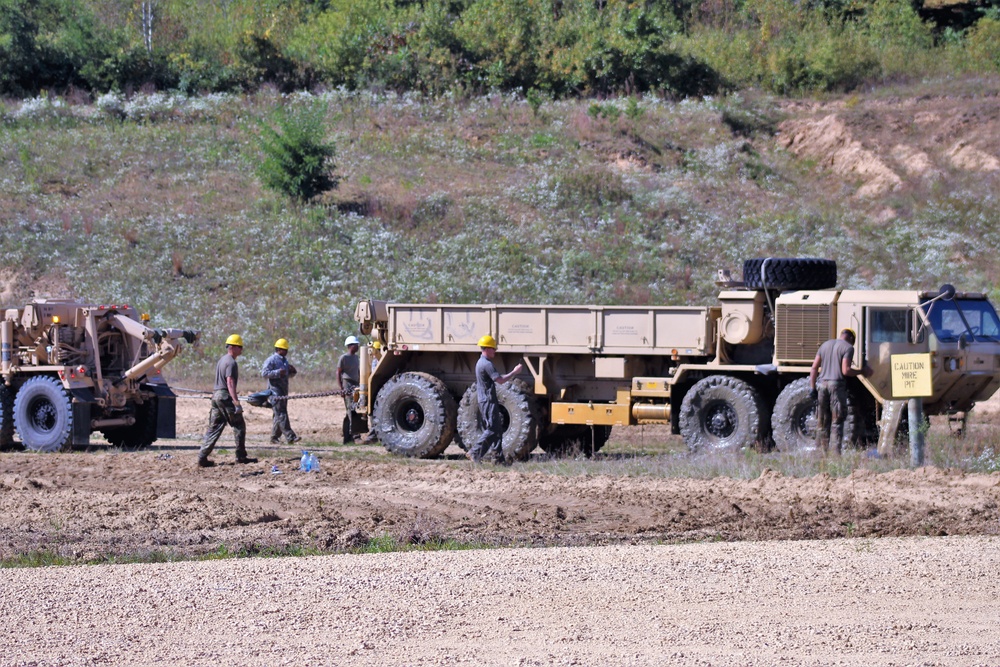 Fort McCoy RTS-Maintenance holds Wheeled Vehicle Recovery Operations Course