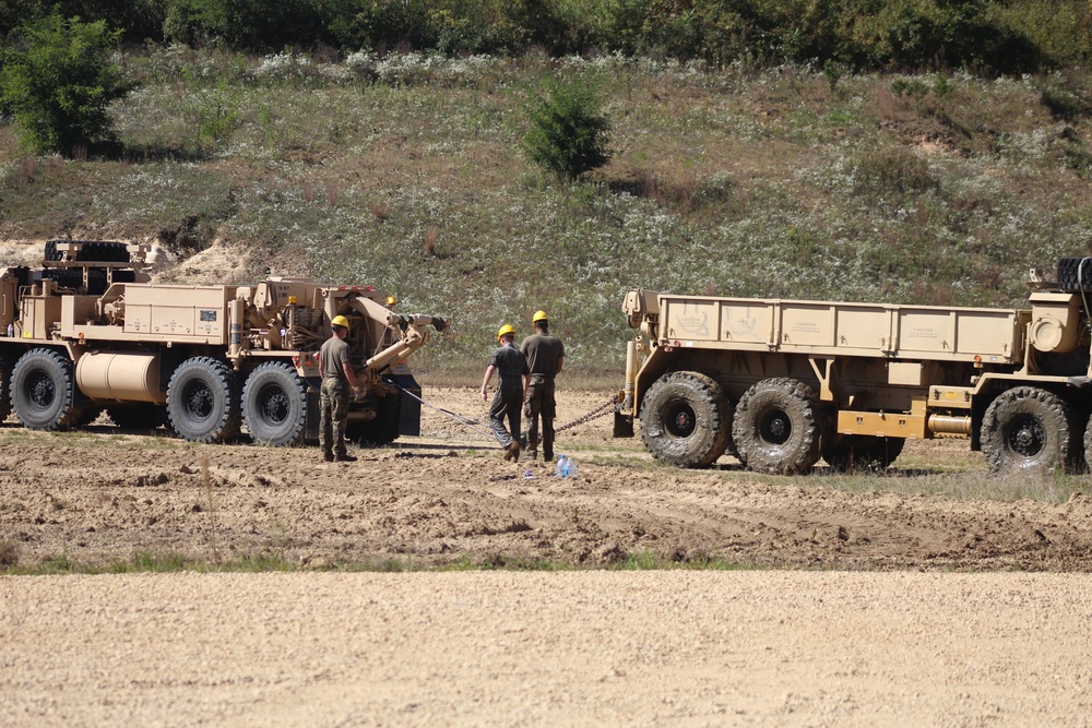 Fort McCoy RTS-Maintenance holds Wheeled Vehicle Recovery Operations Course