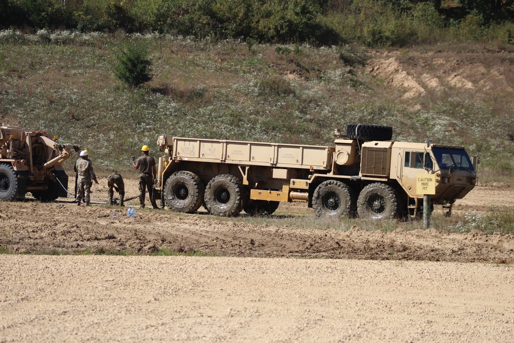 Fort McCoy RTS-Maintenance holds Wheeled Vehicle Recovery Operations Course