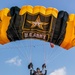U.S. Army Parachute Team jumps on the U.S.S. Midway