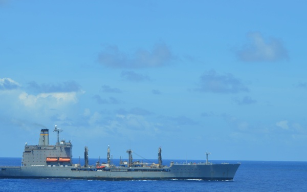 USNS Rappahannock (T-AO 204) Conducts a Replenishment-At-Sea