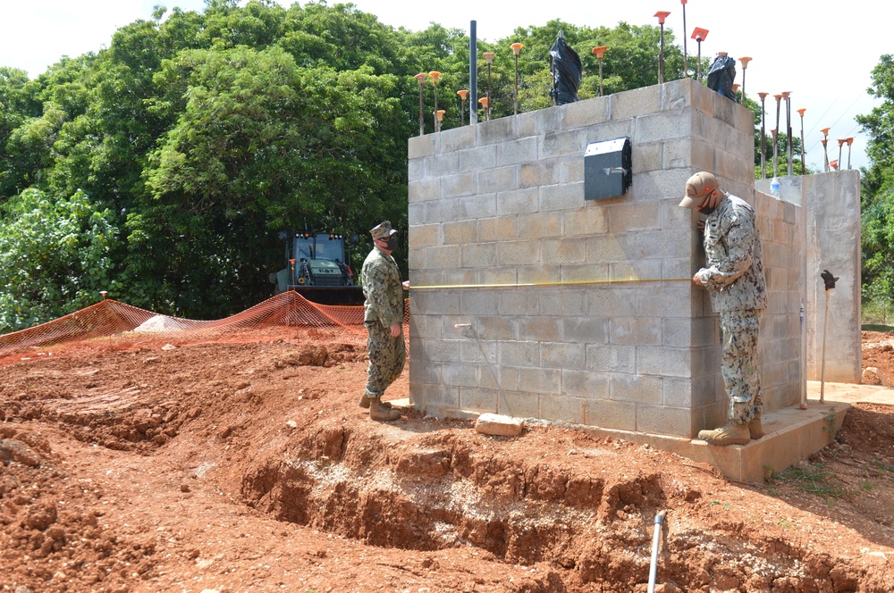 NMCB 1 makes progress on the Outhouse conversion project