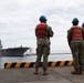 Japanese Ship Izumo arrives at MCAS Iwakuni Harbor