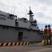 Japanese Ship Izumo arrives at MCAS Iwakuni Harbor