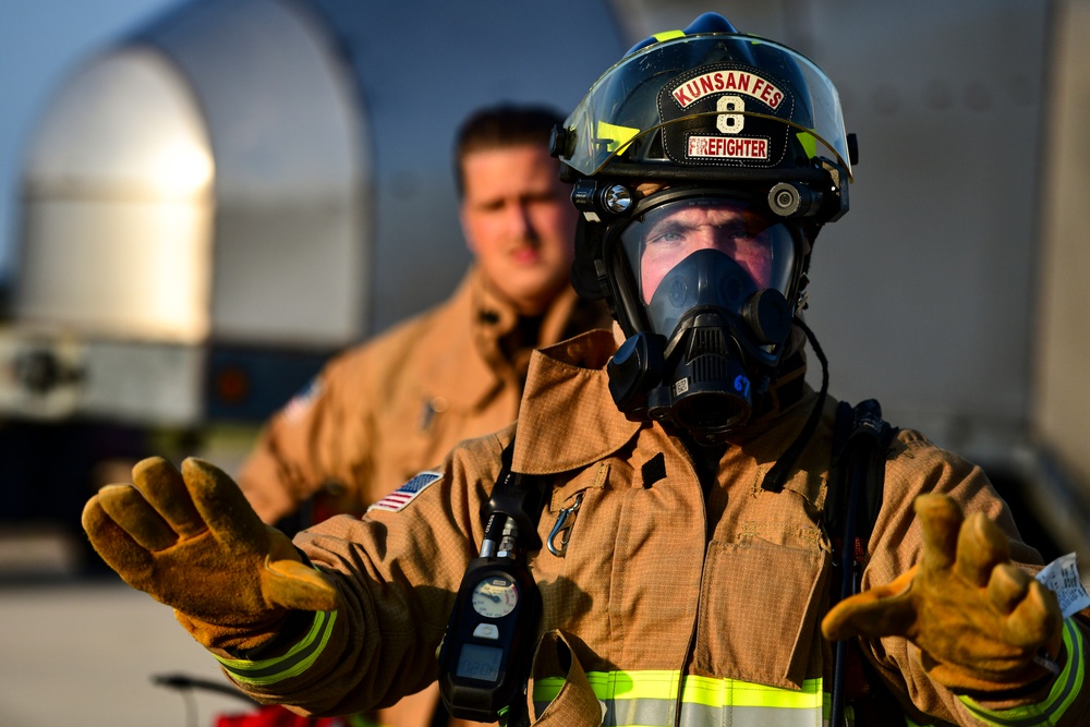 CGOs suit up, learn fire safety with Fire Dawgs