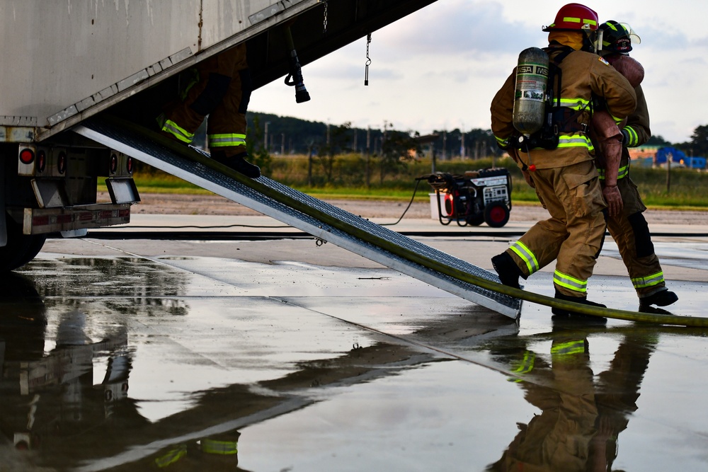 CGOs suit up, learn fire safety with Fire Dawgs