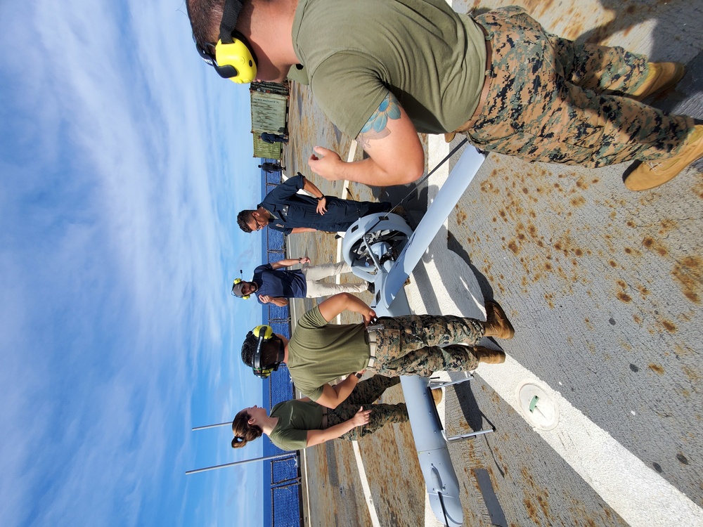 UAS Experimentation aboard USS Germantown