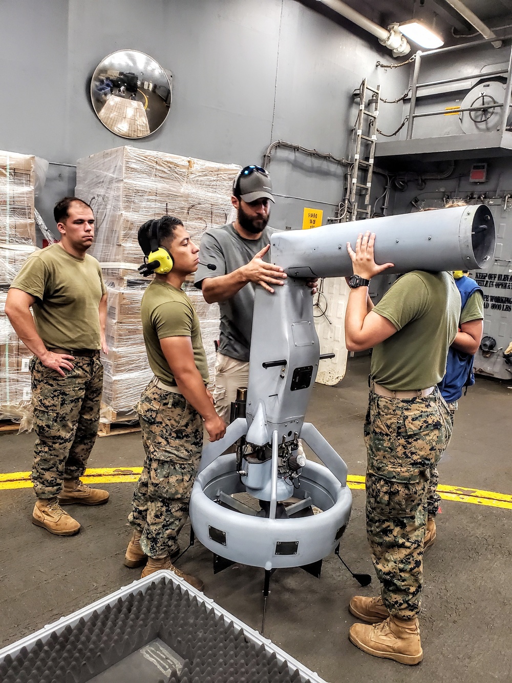 UAS Experimentation aboard USS Germantown