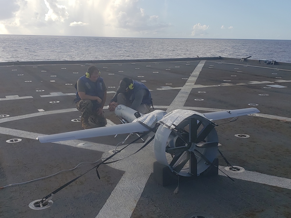 UAS Experimentation aboard USS Germantown