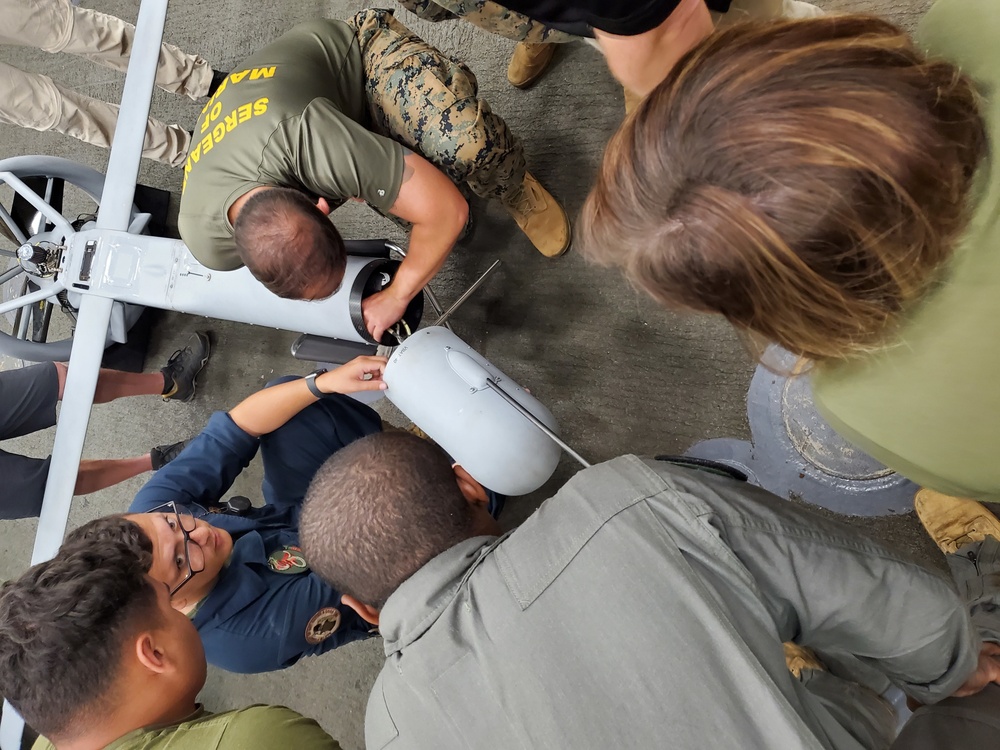 UAS Experimentation aboard USS Germantown