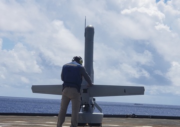 UAS Experimentation aboard USS Germantown
