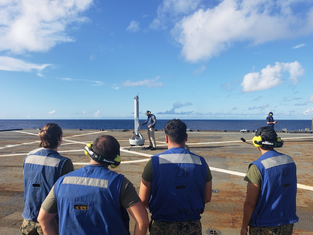 UAS Experimentation aboard USS Germantown