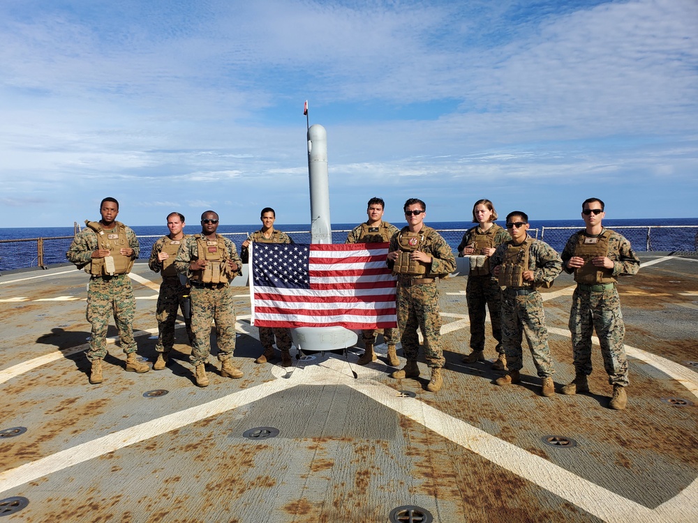 UAS Experimentation aboard USS Germantown