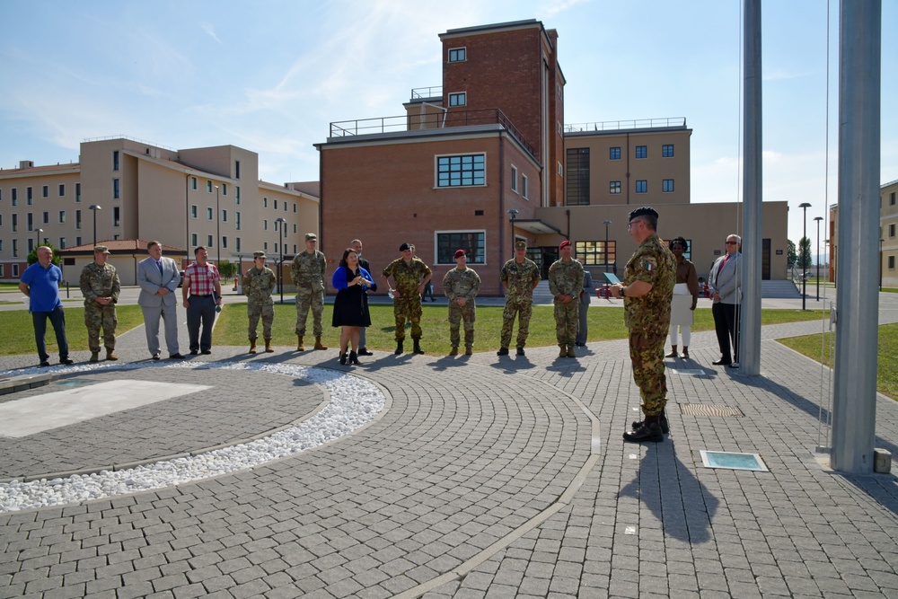 Award ceremony in Caserma Del Din in Vicenza, Italy