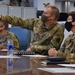 Senior military leadership watch as the final C-17 flights depart out of Afghanistan.