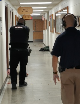 Vermont National Guard force protection officers practice active shooter response