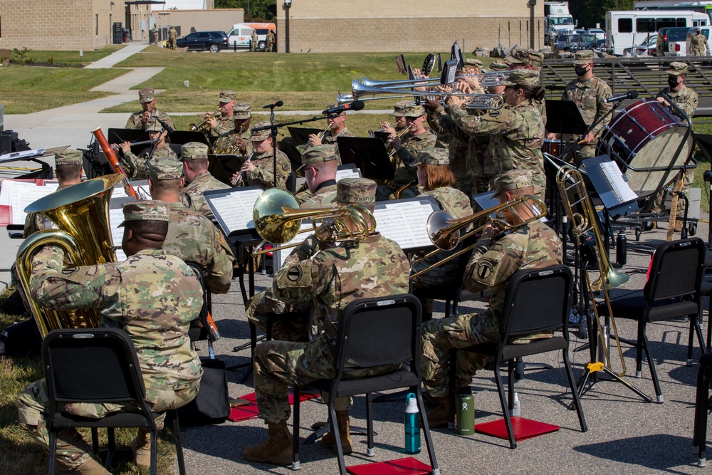 TRADOC Band Performs For Afghan Personnel