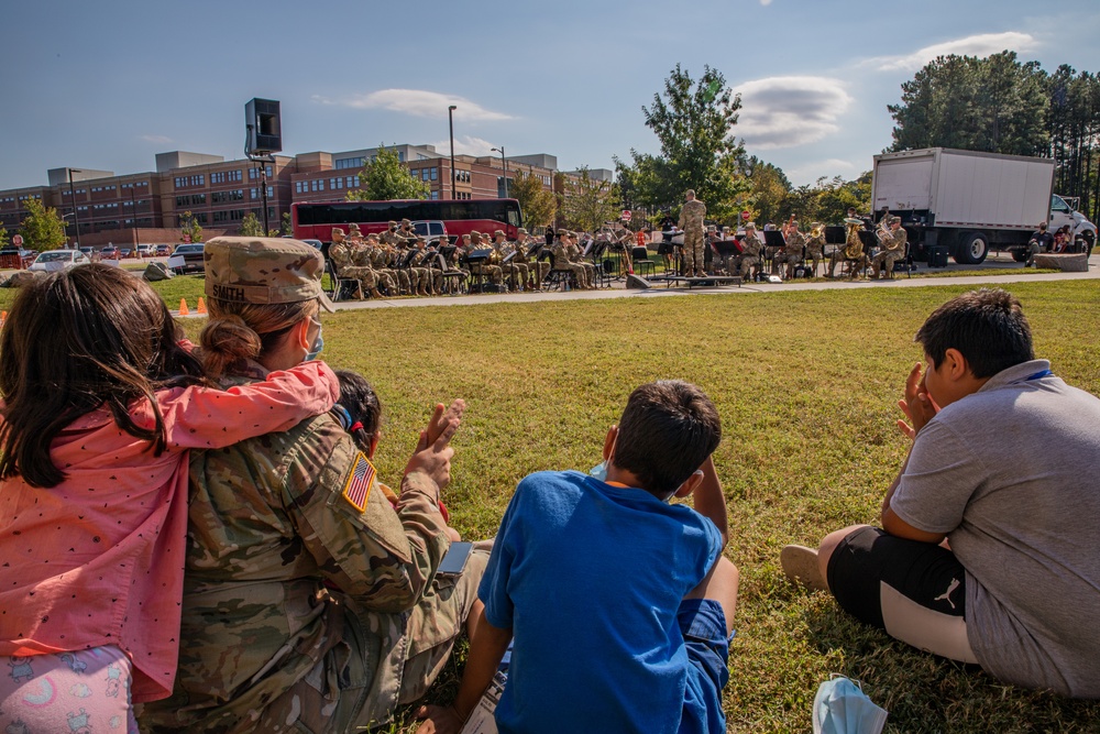 TRADOC Band Performs for Afghan Personnel