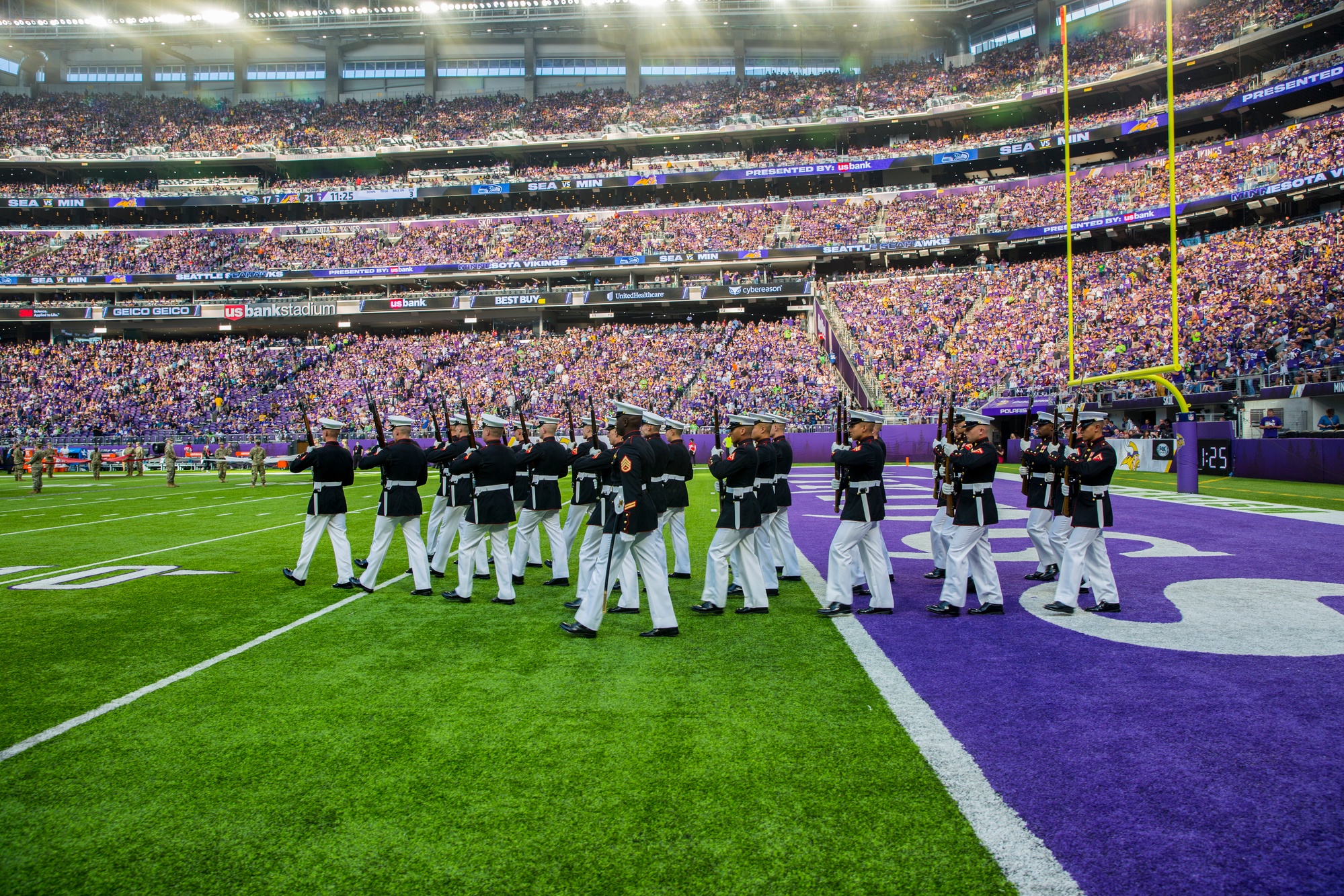 DVIDS - Images - The US Marine Silent Drill Team Performs at Halftime  During MetLife Stadium's Salute to Service Game [Image 22 of 22]