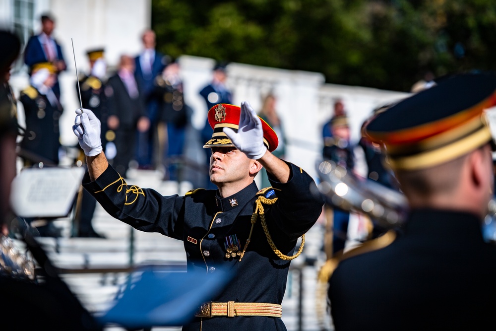 Gen. Bipin Rawat, Chief of Defence Staff of the Indian Armed Forces Participates in an Armed Forces Full Honors Wreath-Laying Ceremony at the Tomb of the Unknown Soldier