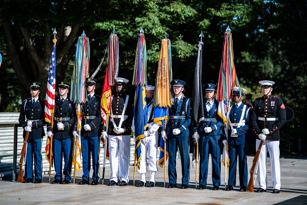 Gen. Bipin Rawat, Chief of Defence Staff of the Indian Armed Forces Participates in an Armed Forces Full Honors Wreath-Laying Ceremony at the Tomb of the Unknown Soldier